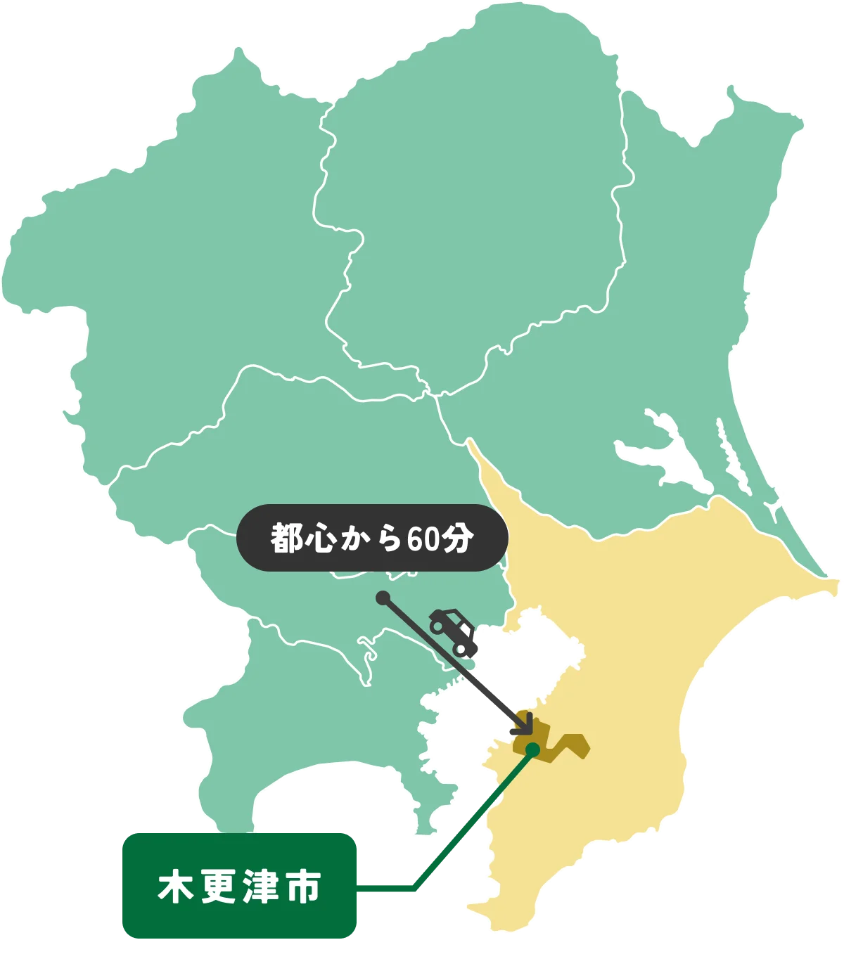 ETOWA KISARAZU アクセスマップ