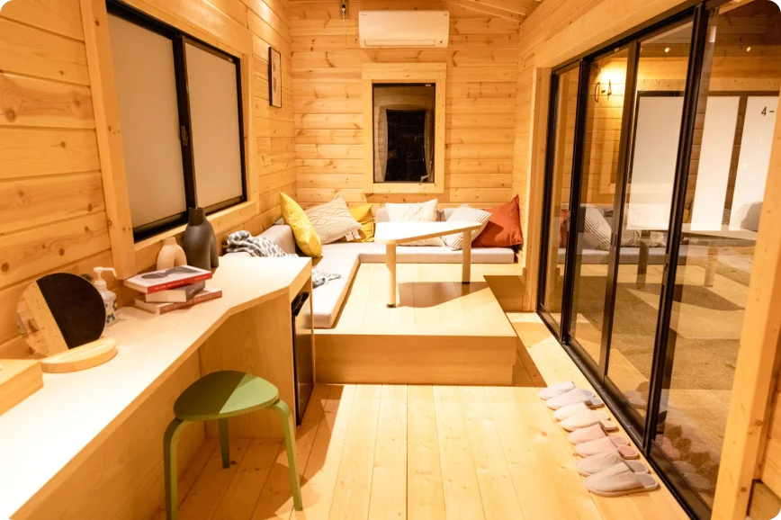 4Beds Cabin 室内1