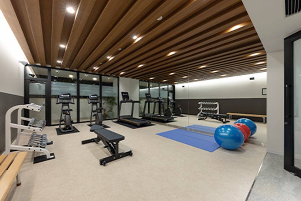 フィットネスルーム（2021年6月撮影）