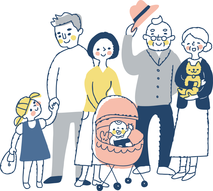 家族のイラスト