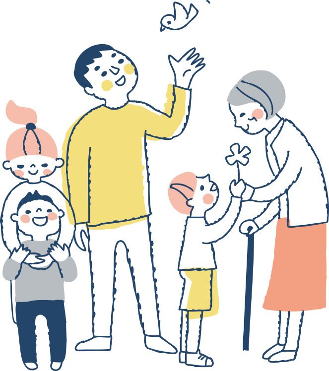 家族のイラスト