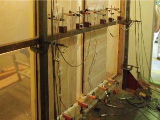 壁材品質性能試験の写真(平成21年12月撮影)