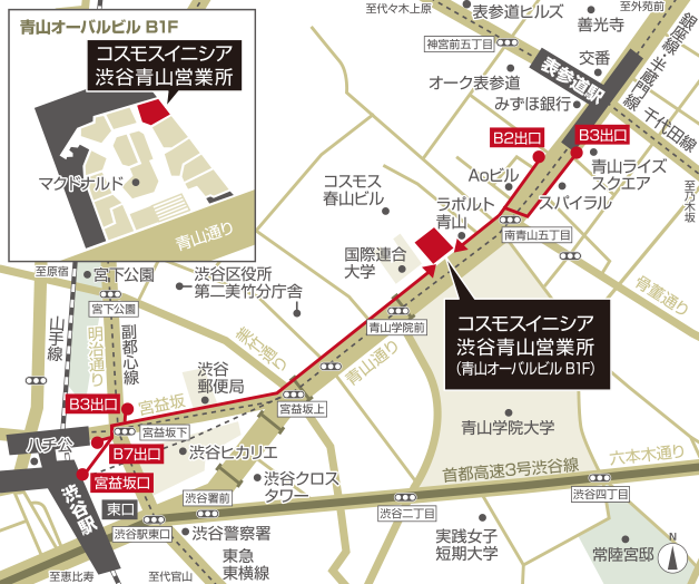 渋谷青山営業所 地図