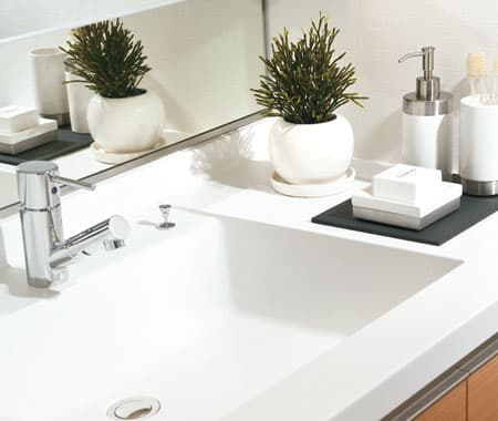 カウンター一体型洗面ボウル