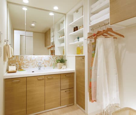 三面鏡付き洗面化粧台