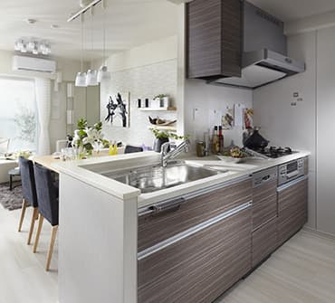 オープンカウンターキッチン