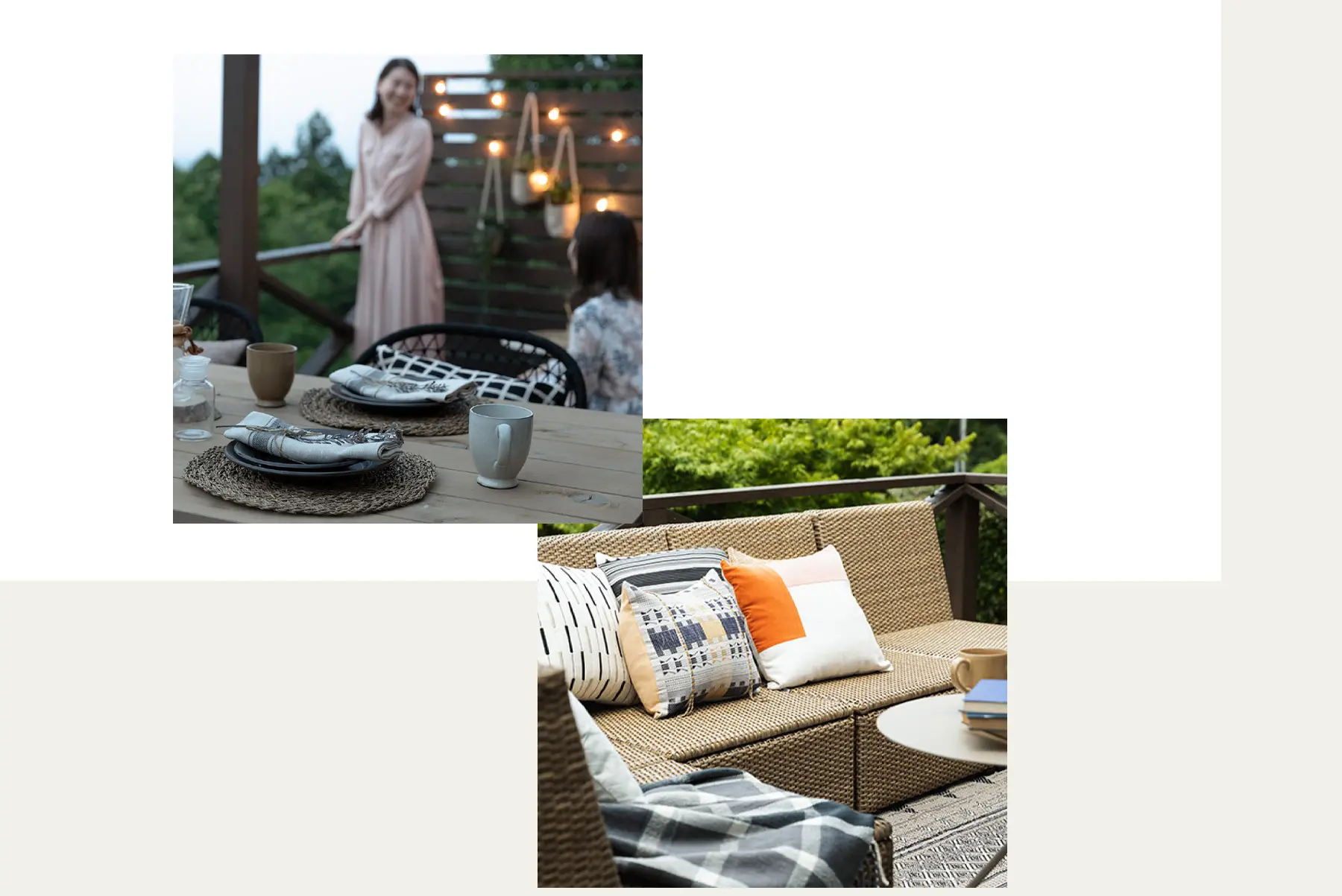 澄んだ空気と森の庭　グランピングイメージ