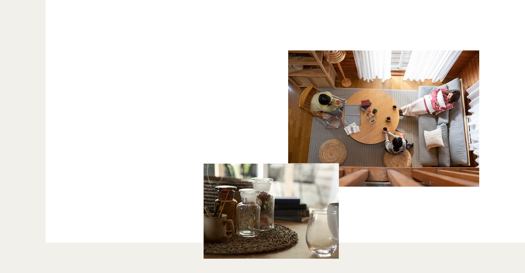 自然の中のログハウス　グランピングイメージ