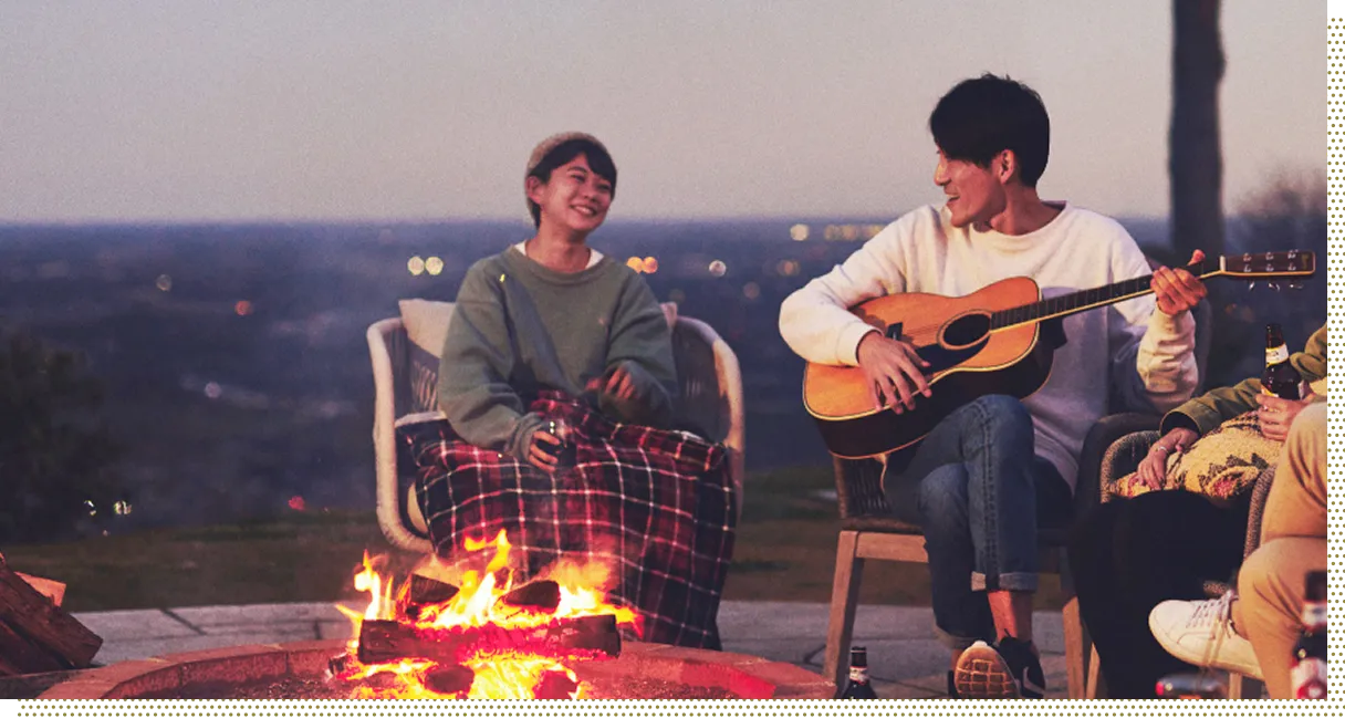 満天の星空でロマンチックな時間を