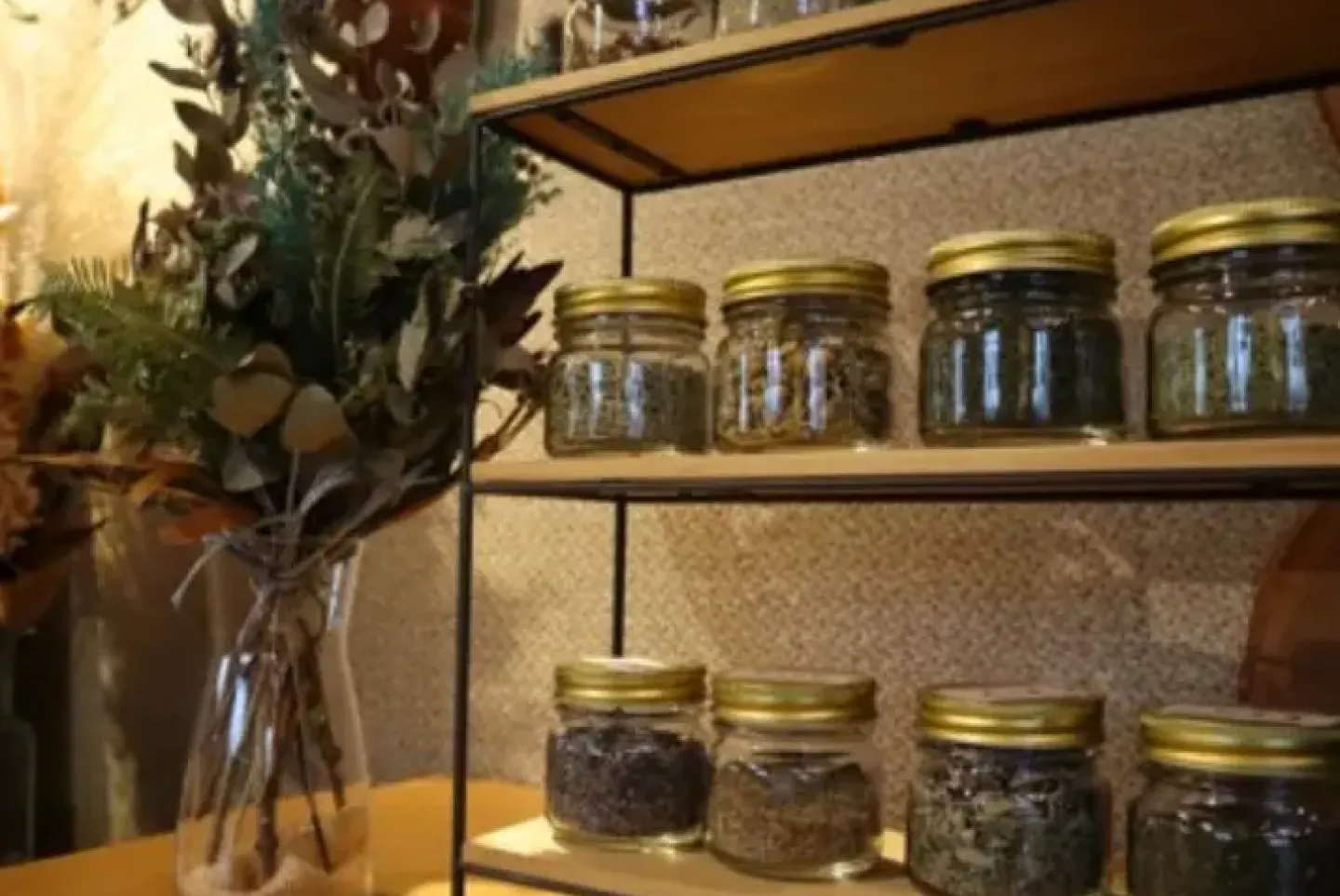 ハーブティーブレンドコーナー グランピングイメージ