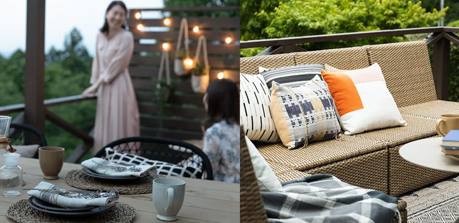 澄んだ空気と森の庭　グランピングイメージ