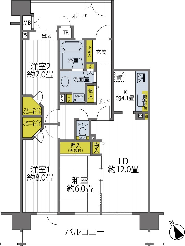 バリアフリーが考えられた間取り