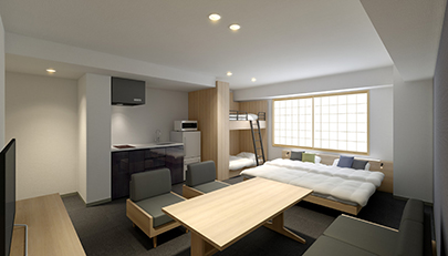 MIMARU東京 ⽇本橋⽔天宮前』客室完成予想図