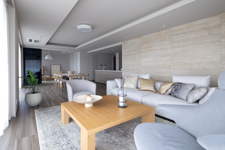 【リビング】洋室（３）との間仕切りを広げると40畳超のリビング空間に(2026年2月)