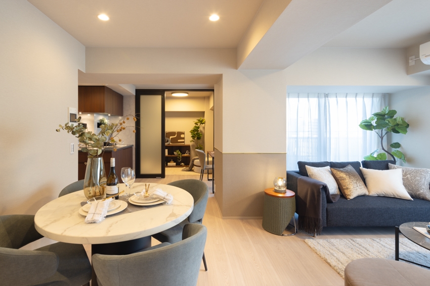 【リビング】コスモスイニシアのフルリノベーション(2025年11月)