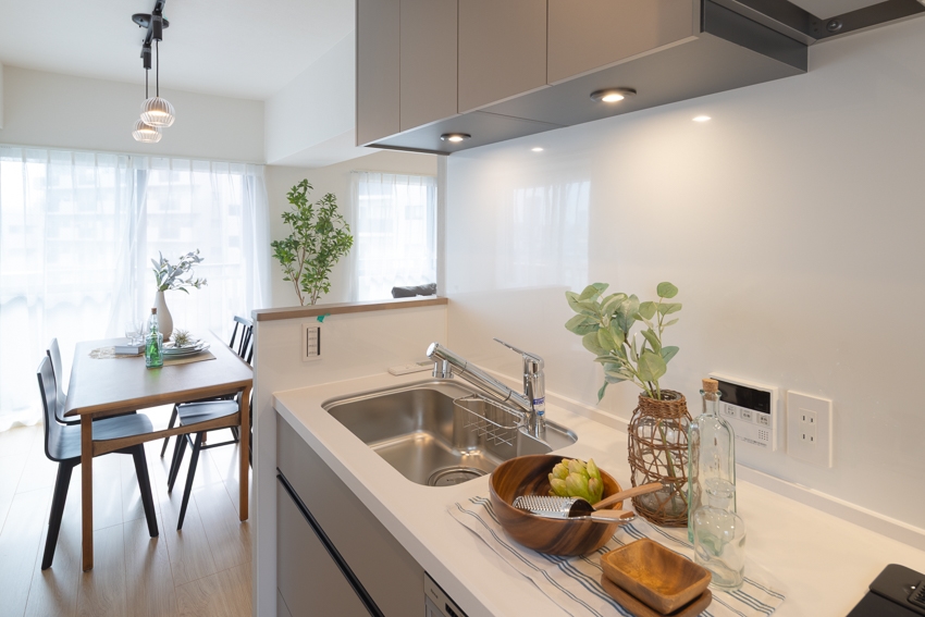 【キッチン】使い勝手の良いワイドシンク。食器洗い乾燥機付き(2026年1月)