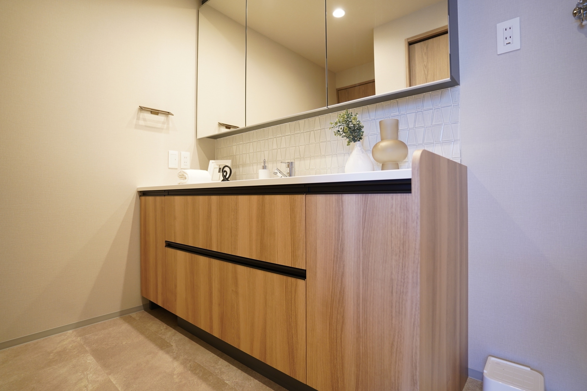 【洗面台・洗面所】おふたり並んでもお使いいただける広さの洗面所(2026年1月)