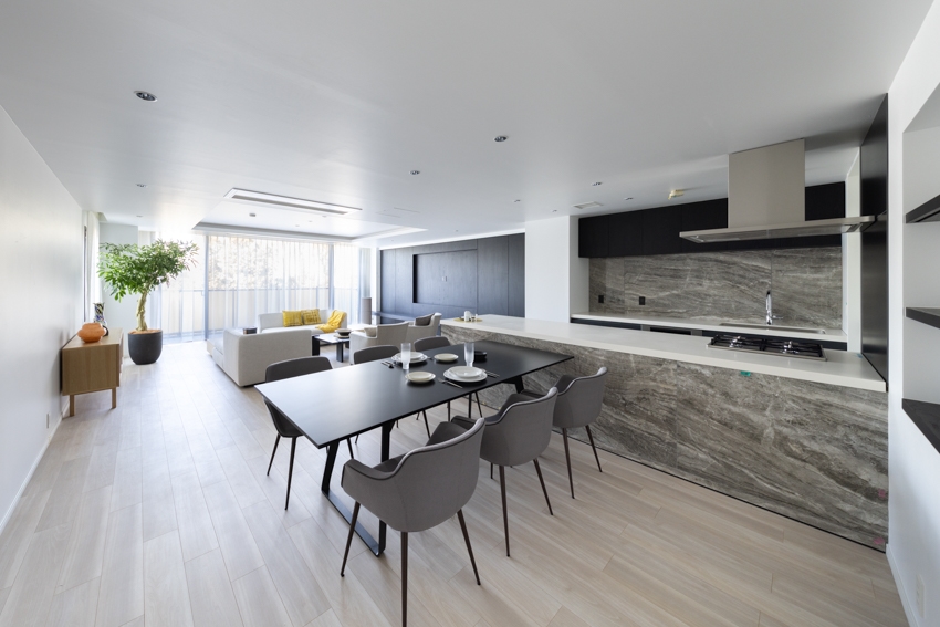 【リビング】約35.2畳のLDK。(2026年2月)