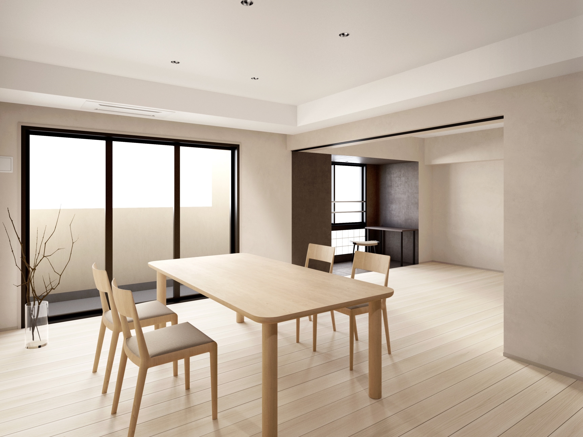 【リビング】五感も心も満たされる住まい（完成予想CG）(2025年12月)