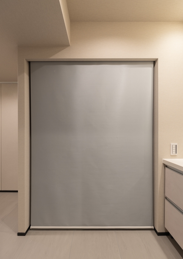 【収納】来客時には閉めて隠すことも。(2025年12月)