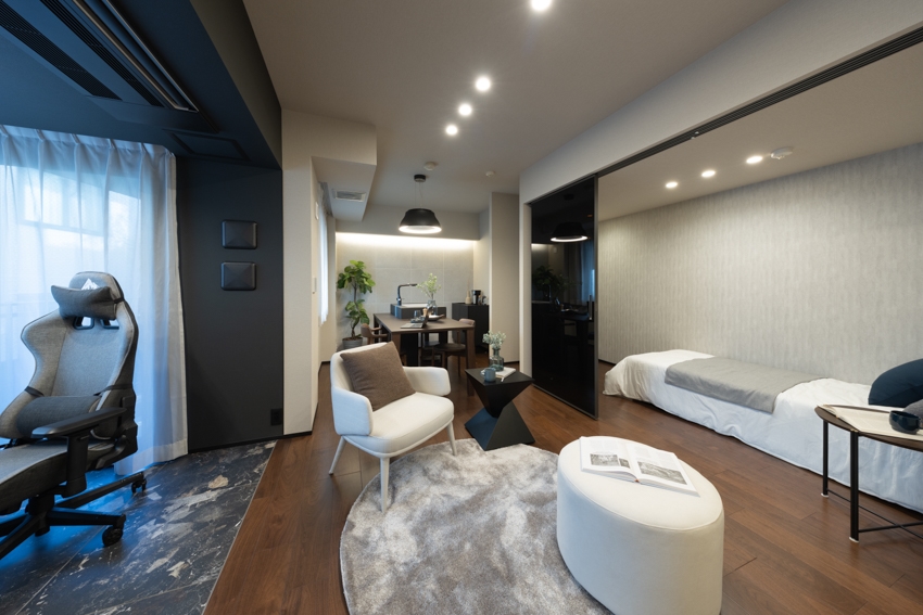 【居室】ポケットラウンジ。こもれるスペースは寝室にも。(2025年12月)