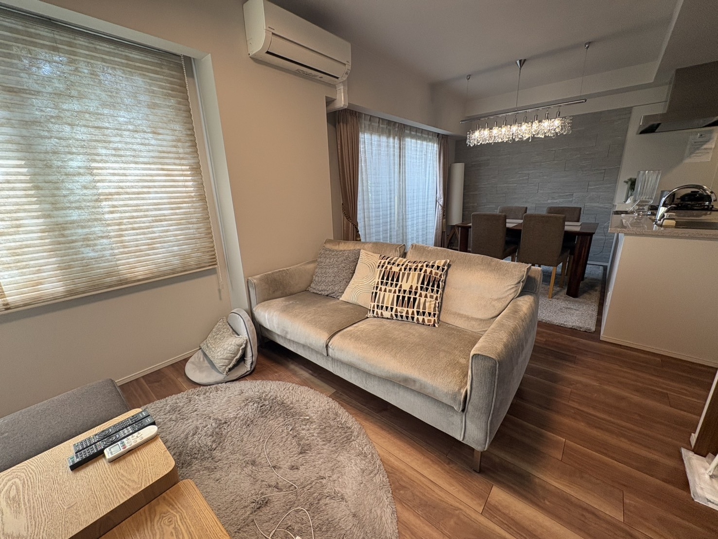 【リビング】LDK約16.0帖。床暖房完備。(2026年4月)