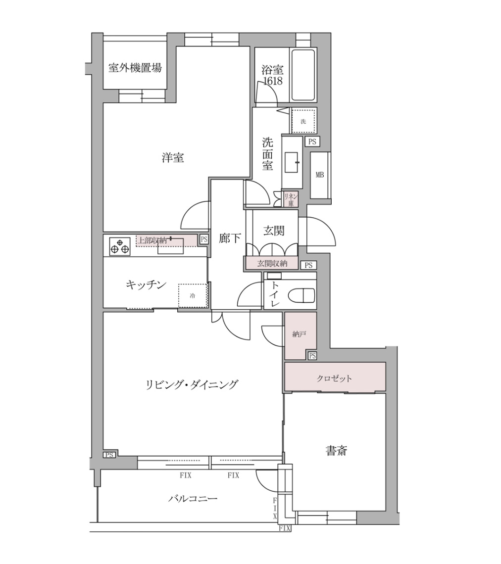 オーダーリノベーション後の間取り