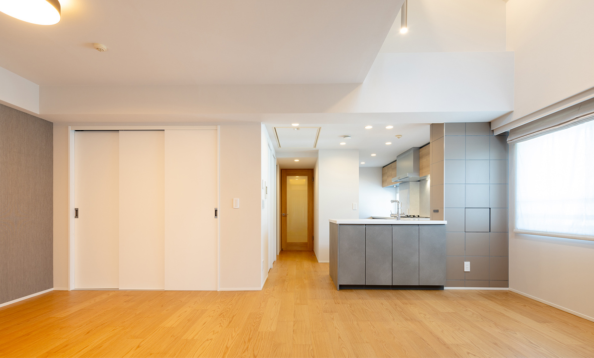 ダイニングとキッチンとリビング