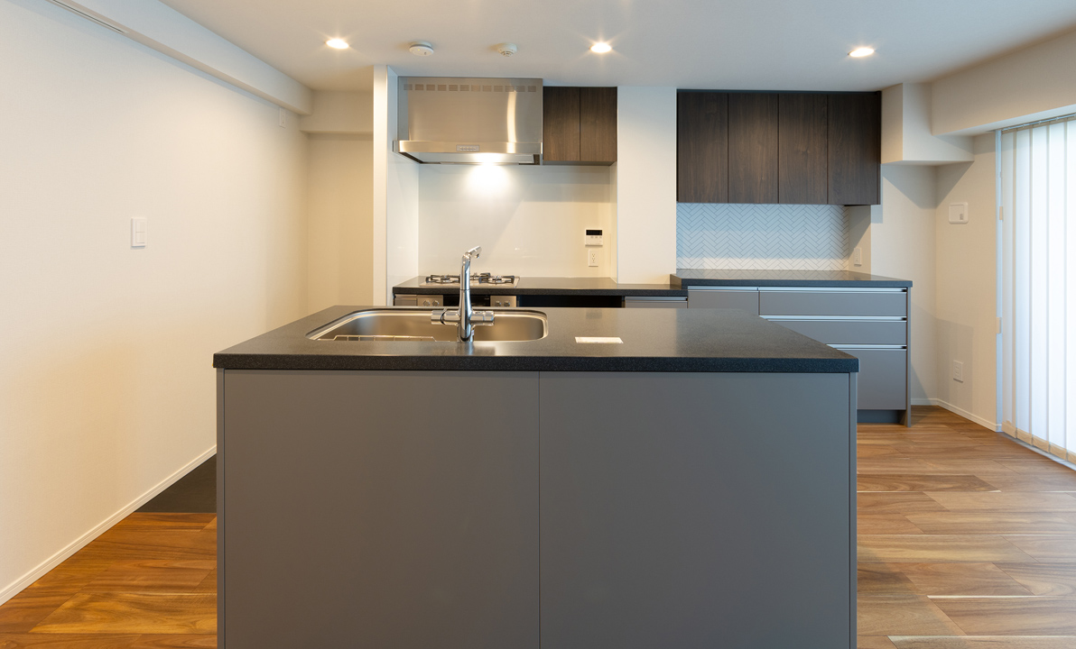 ダイニングとキッチンとリビング