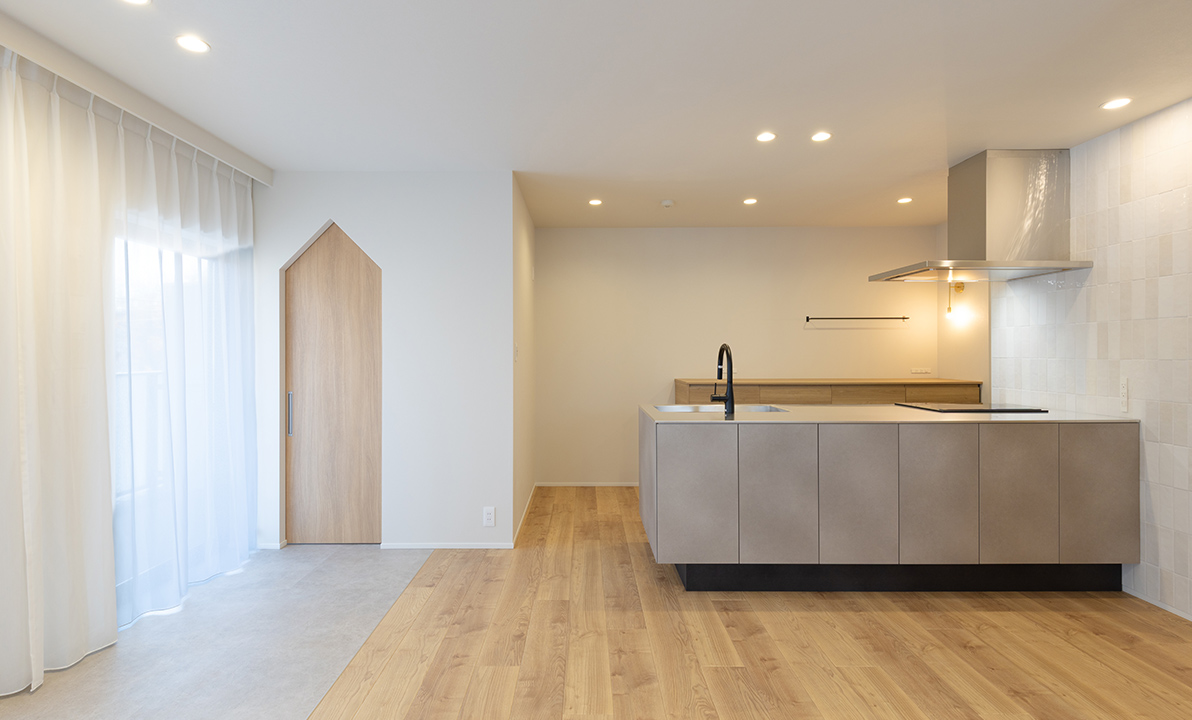 ダイニングとキッチンとリビング