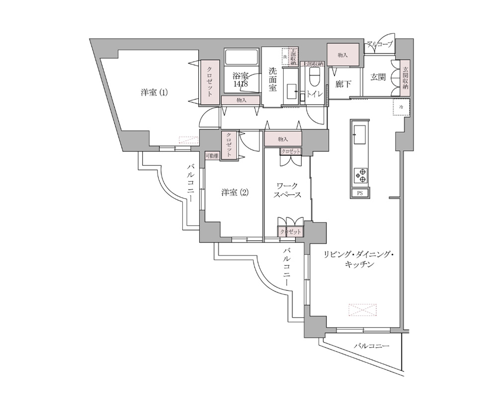 オーダーリノベーション後の間取り