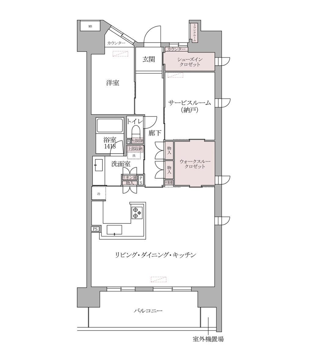 オーダーリノベーション後の間取り