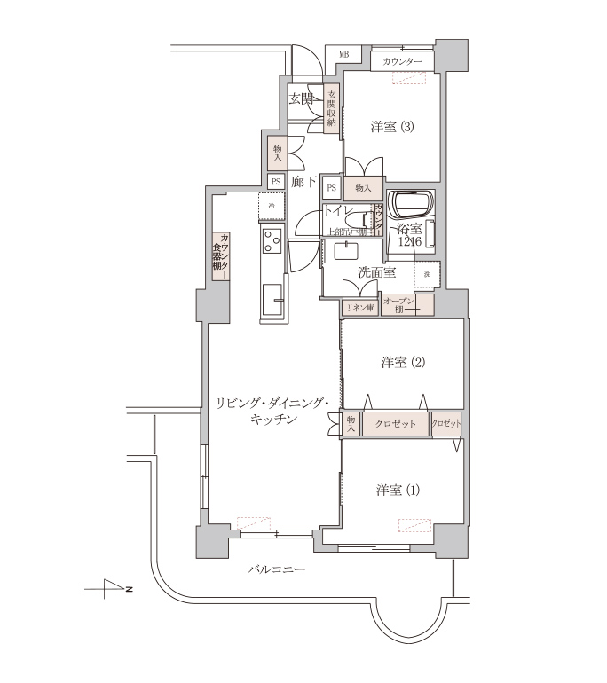 オーダーリノベーション後の間取り