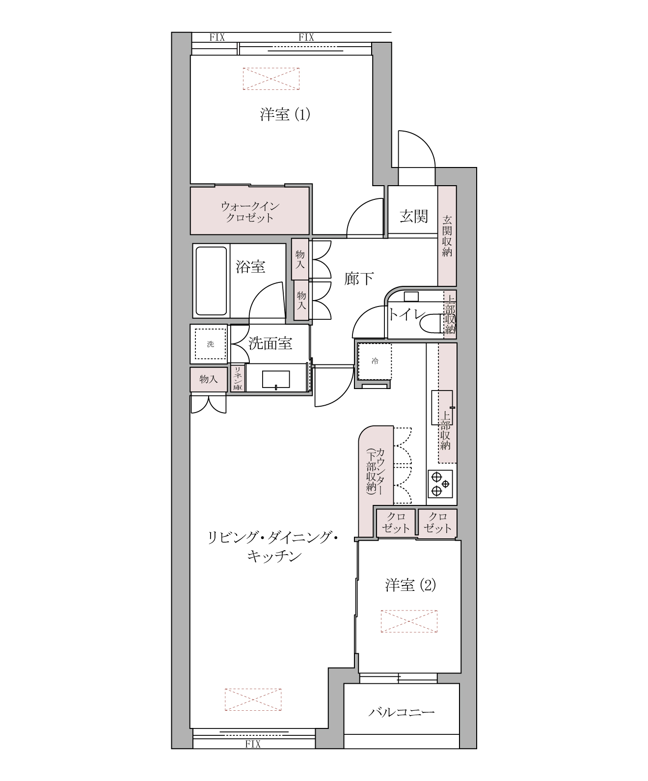 リノベーション後の間取り図