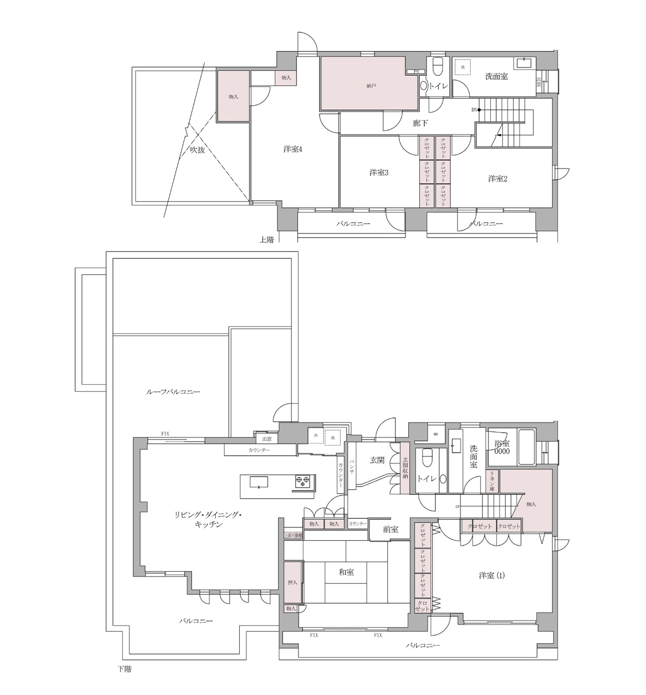 リノベーション後の間取り図