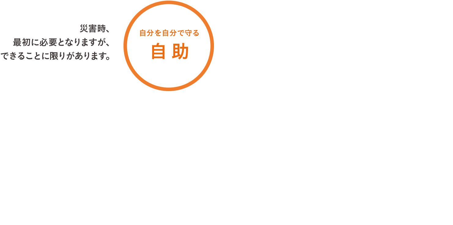 図表:自分を自分で守る自助
