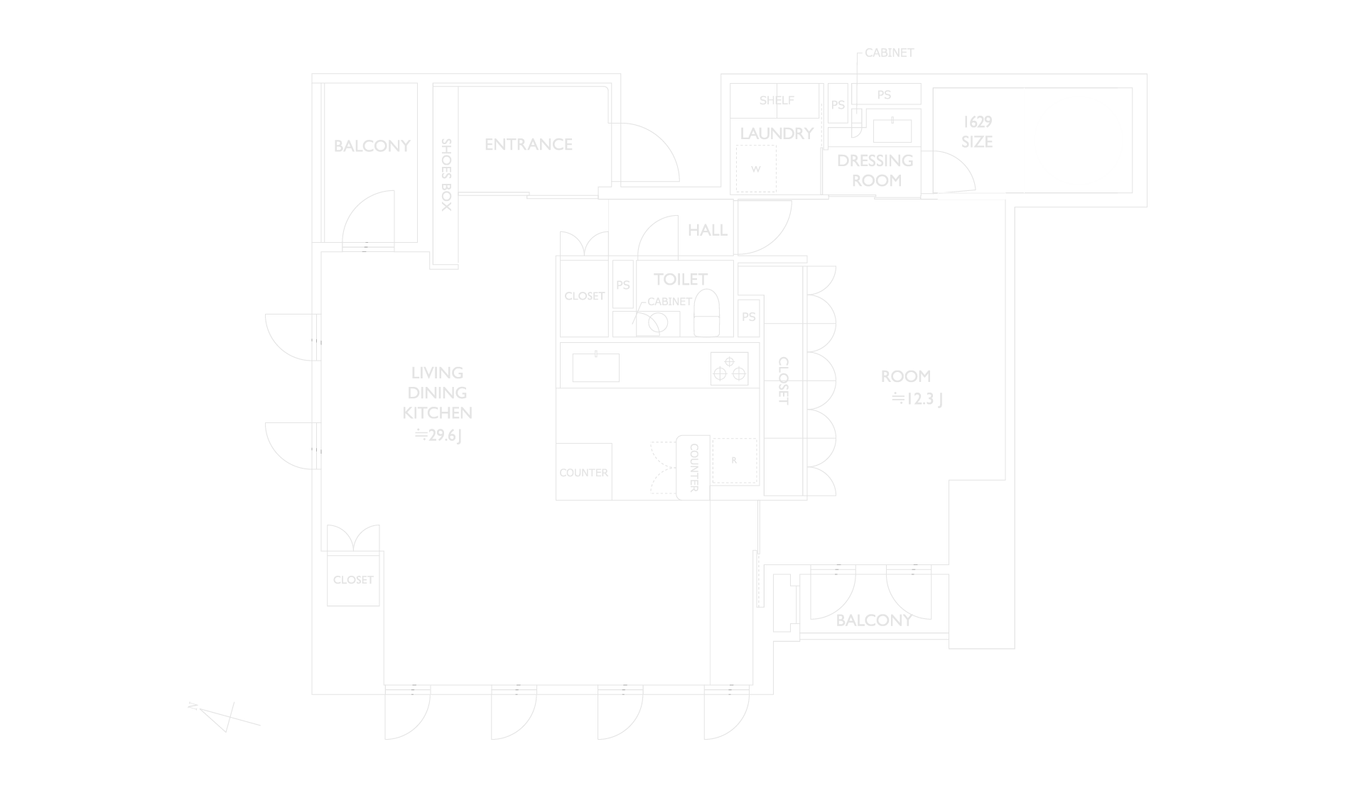 グランドメゾン南青山の間取り図