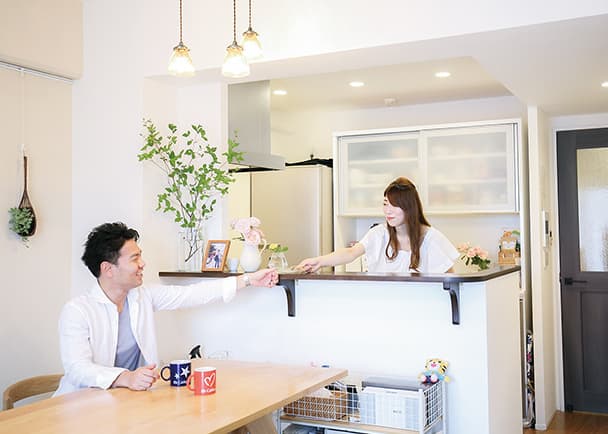 入居後のお部屋（リビング・ダイニング、キッチン、洋室）／2018年7月撮影