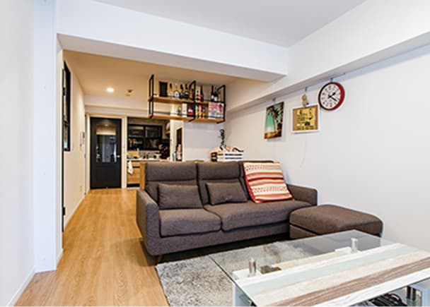 入居後のお部屋（リビング・ダイニング、キッチン）／2021年11月撮影