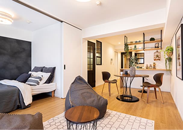 販売時のお部屋（リビング・ダイニング、キッチン、洋室）／2020年12月撮影