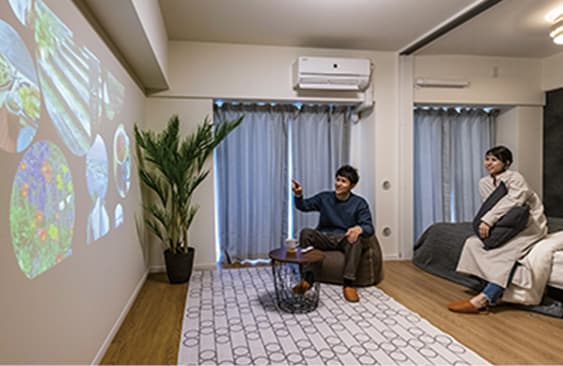 販売時のお部屋（リビング・ダイニング、洋室）／2020年12月撮影