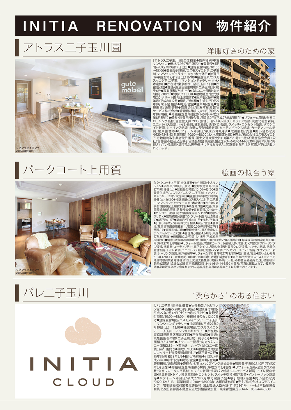 INITIA RENOVATION 物件概要