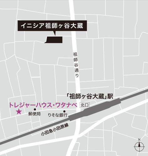 トレジャーハウス・ワタナベ 周辺地図
