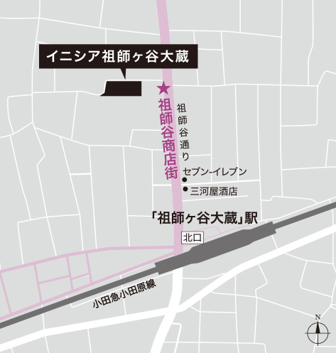 祖師谷商店街 周辺地図