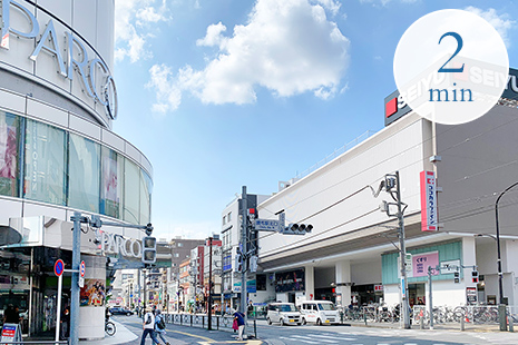 西友 調布店付近（徒歩2分/約140m）