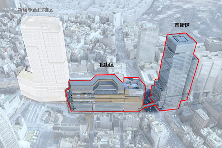 イメージパース（西側より計画建物を望む）