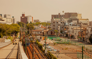 現地周辺の街並み(約1,040m・徒歩13分)