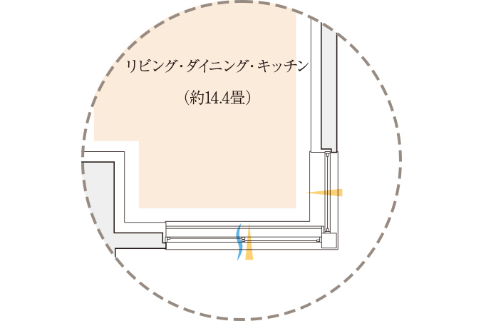 Qタイプ間取り抜粋