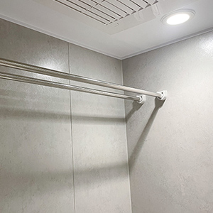 浴室用物干バー2本