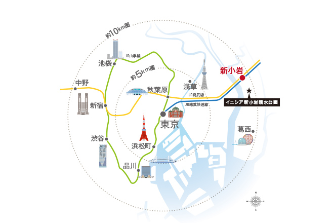 10km圏概念図